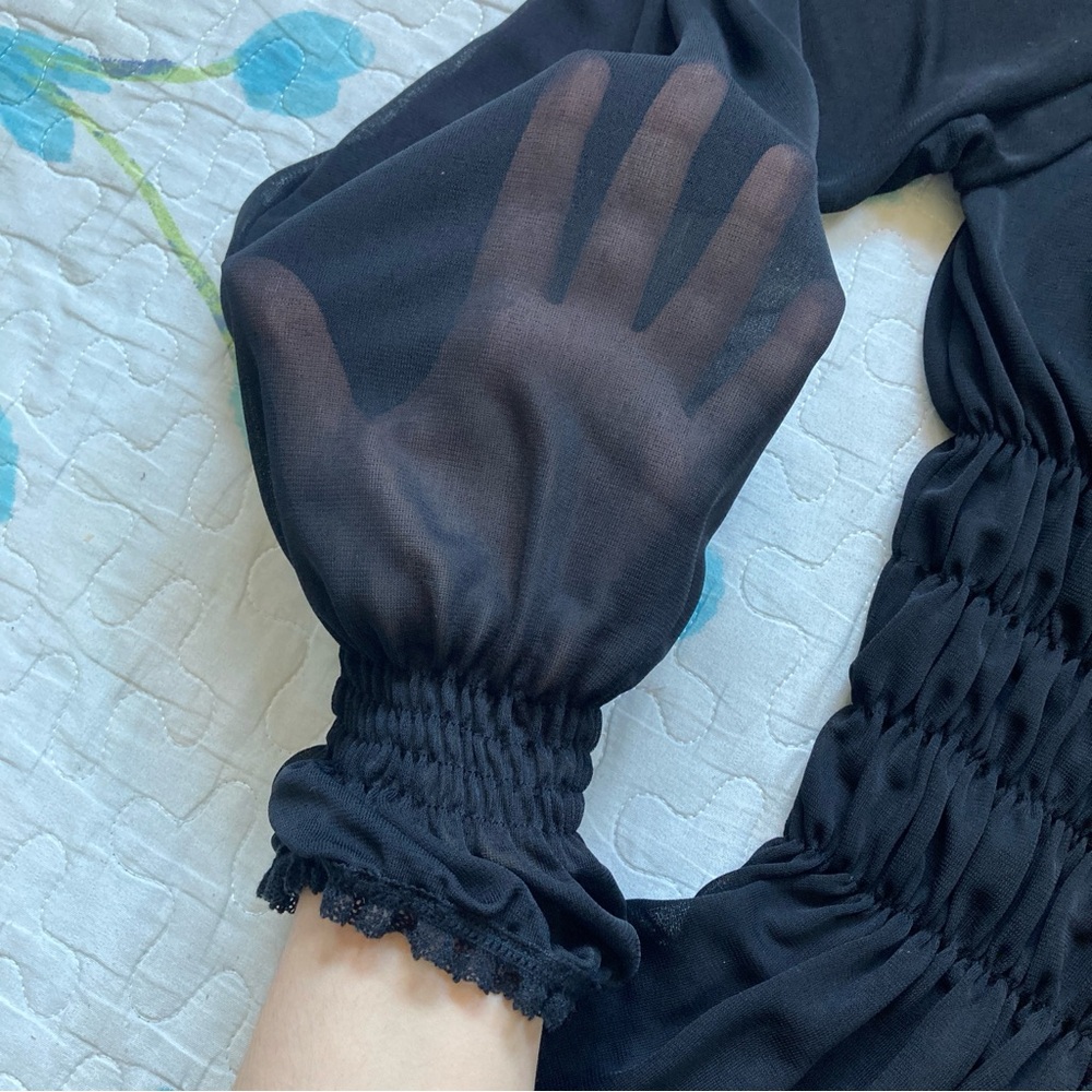 VTG 90s Pirate-Core Flouncy Milkmaid Top 🏴‍☠️ - Picture 5 of 7